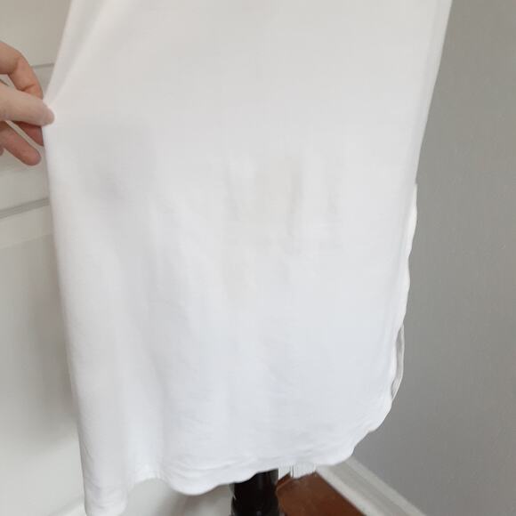 Lululemon Pima Cotton Open Back Midi Dress White Swim Cover Up Summer NWT - Picture 10 of 13